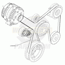 12569440 - Workhorse P32 Chassis 8.1L Serpentine Drive Belt